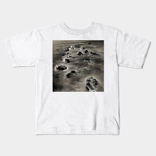 Footprints on the Moon Kids T-Shirt